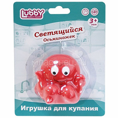 Игрушка для ванны Lubby Светящийся осьминожек 1