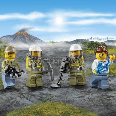Конструктор LEGO City 60120 Набор для начинающих Исследователи вулканов 4