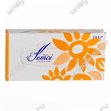 Бумажные салфетки Ellemoi Весенние цветы (2-х слойные) 200 шт 0