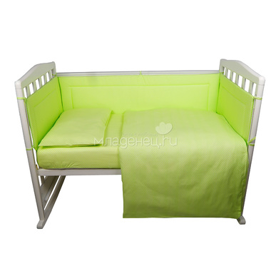 Комплект в кроватку Bambola 6 предметов Карамельки Зеленый 0