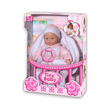 Кукла LOKO TOYS Tiny Baby с конвертом для новорожденных 0