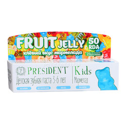 Зубная паста для детей President Мармелад, без фтора, 3 - 6 лет, 50 мл