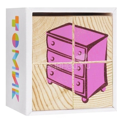 Кубики Томик Мебель (4 кубика)