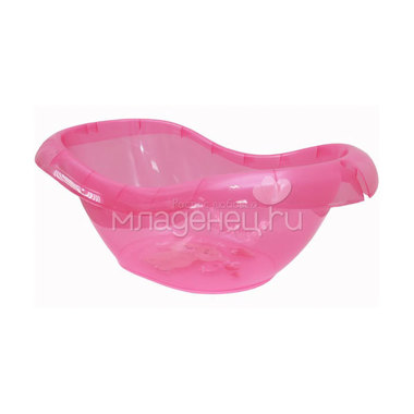 Ванночка Пластик Лотос 80 см цвет - розовый, прозрачный 0