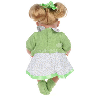 Кукла Arias 33 см Блондинка функциональная в зеленой одежке 1