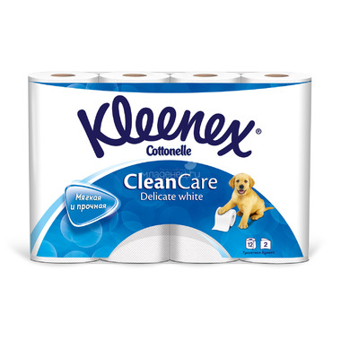 Туалетная бумага Kleenex деликат (2 слоя) 12 шт 0