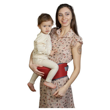 Хипсит Чудо-Чадо Пояс для ношения ребенка с 6 мес до 3 лет бордовый 3