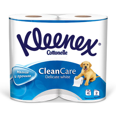 Туалетная бумага Kleenex деликат (2 слоя) 4 шт 0