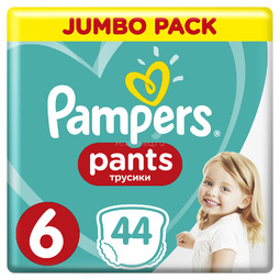Трусики Pampers Pants Extra Large 15+ кг (44 шт) Размер 6