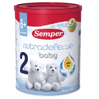 Заменитель Semper Nutradefense Baby 400 гр №2 (с 6 до 12 мес) 0