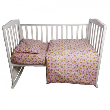 Комплект постельного белья детский Bambola Малышок Розовый 0