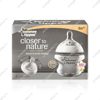 Бутылочки Tommee tippee Closer to nature 150 мл 2 шт (с 0 мес) 1