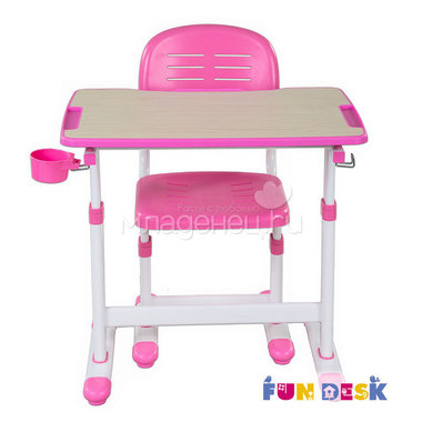 Набор мебели FunDesk PICCOLINO II парта и стул Pink 3