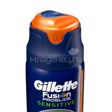 Гель для бритья Gillette Fusion ProGlide 170 мл Alpine clean для чувствительной кожи 2