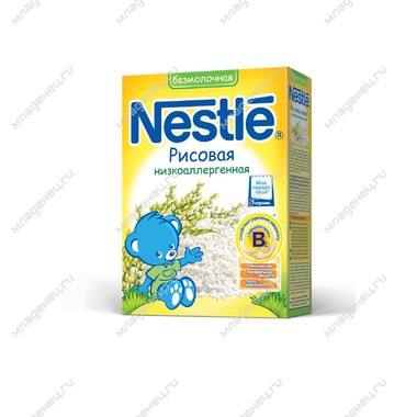 Каша Nestle безмолочная 200 гр Рисовая низкоаллергенная (1 ступень) 0