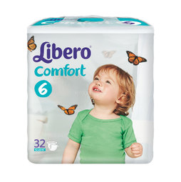 Подгузники Libero Comfort Size 6 (12-22кг) 32 шт.