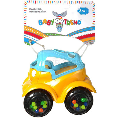Машинка-неразбивайка Baby Trend Сине-желтый 1