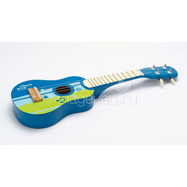 Игрушка Hape деревянная Гитара синяя 1
