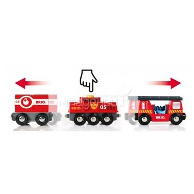 Игровой набор BRIO Пожарный поезд 2
