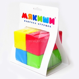 Набор Мякиши из 8 кубиков 4 цвета