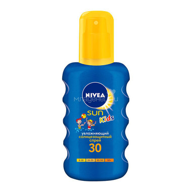 Спрей солнцезащитный Nivea Sun детский SPF 30    200мл 0