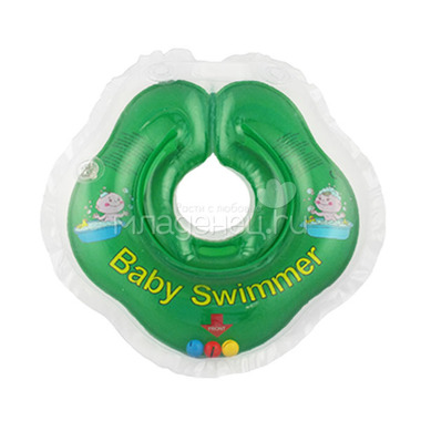 Круг на шею Baby Swimmer с 0 мес (3-12 кг) Зеленый 0