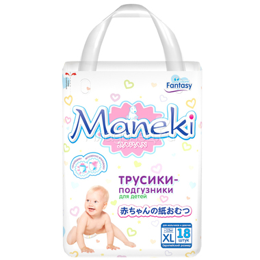 Трусики Maneki Fantasy Mini 12 кг 18 шт Размер XL 0