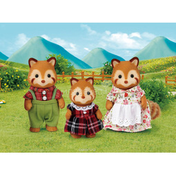 Игровой набор Sylvanian Families Семья Красных панд 3 фигурки