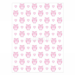 Одеяло Споки Ноки хлопковое подарочная упаковка отделка оверлок Дизайн Совы и сердечки Розовый