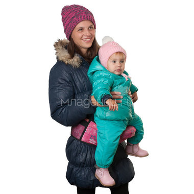 Хипсит Чудо-Чадо Пояс для ношения ребенка с 6 мес до 3 лет розовый, гламур 7