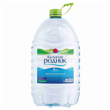 Вода Калинов Родник минеральная природная Негазированная 9 л (пластик) 0