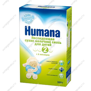 Заменитель Humana 500 гр 2 с 6 мес. 0