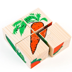 Кубики Томик Овощи (4 кубика)
