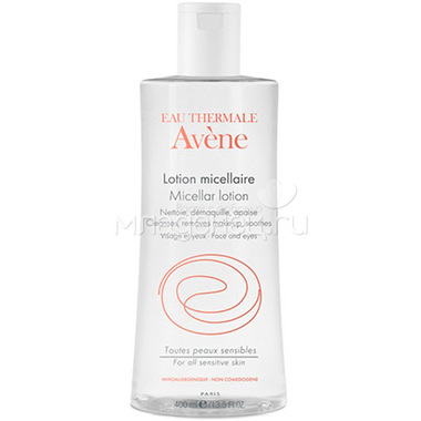 Мицеллярный лосьон Avene для очищения кожи и удаления макияжа 400 мл 0