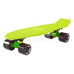 Скейтборд Y-SCOO Fishskateboard 22" винил 56,6х15 с сумкой Lime/Black
