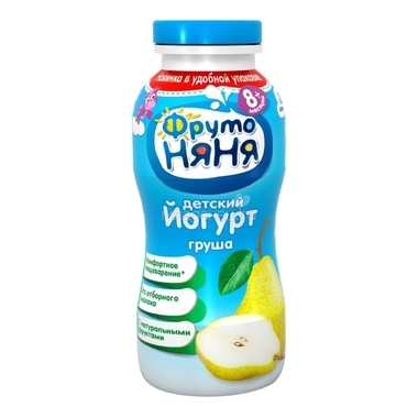 Йогурт ФрутоНяня 200 мл Груша 2,5% (с 8 мес) 0
