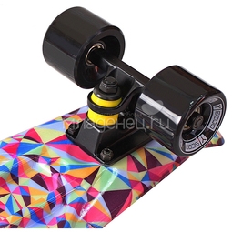 Скейтборд Y-SCOO Fishskateboard Print 22" винил 56,6х15 с сумкой Rhombus