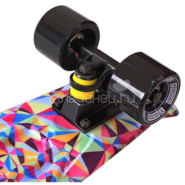 Скейтборд Y-SCOO Fishskateboard Print 22" винил 56,6х15 с сумкой Rhombus 3
