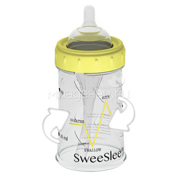 Бутылочка SweeSlee с одноразовыми контейнерами 90 мл  (1 бут, 2 соски, 50 контейнеров)