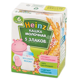 Каша Heinz молочная 200 мл (готовая) Многозерновая (с 6 мес)