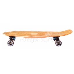 Скейтборд Y-SCOO Big Fishskateboard metallic 27" винил 68,6х19 с сумкой Orange/Black