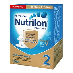 Заменитель Nutricia Nutrilon Premium 1200 гр №2 (с 6 до 12 мес)