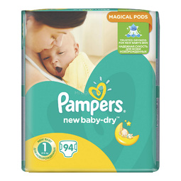 Подгузники Pampers New Baby Newborn 2-5 кг (94 шт) Размер 1