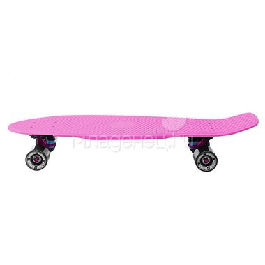 Скейтборд Y-SCOO Big Fishskateboard 27" винил 68,6х19 с сумкой Pink/Black 2