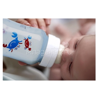 Набор Philips Avent для новорожденных Для мальчика (бутылочка, соска, пустышка, чашка-поильник, игрушка) с 0 мес 6