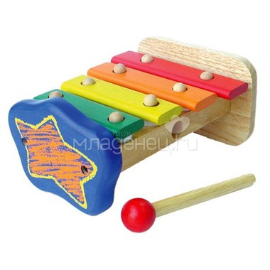 Музыкальная игрушка I`m Toy Ксилофон из 4 клавиш Звездочка 0
