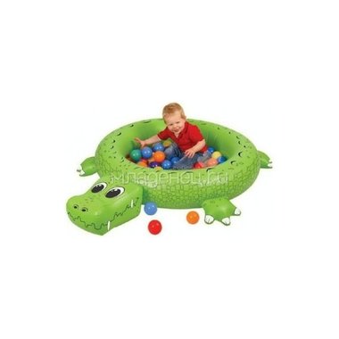 Сухой бассейн Upright надувной Крокодил + 50 шаров 1