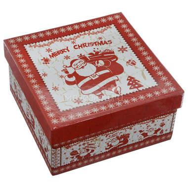 Набор шаров Winter Wings блестящих Веселый Дед Мороз 7.5 см 4 штуки в подарочной коробке 2