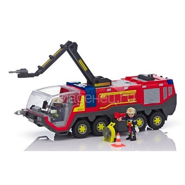 Игровой набор Playmobil Городской аэропорт Пожарная машина со светом и звуком 2