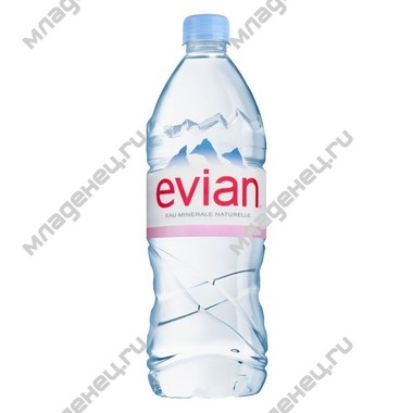Негазированная минеральная вода Evian Эвиан Негазированная 1 л. (пластик) 0